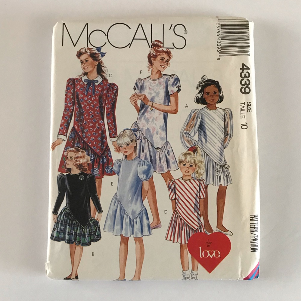 🧵3for12🧵 VTG McCall’s Pattern 4339 Child’s Dress
